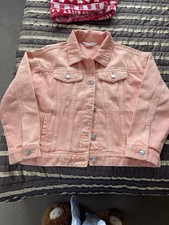 Marks & Spencer Age 6-7 Years Girls Orange Denim Jacket