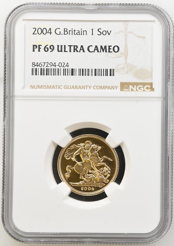 2004 gold proof sovereign - 2004,