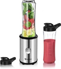 Portable Blender Smoothie Maker Personal Mini Electric Mixer 2x600ml RRP £30