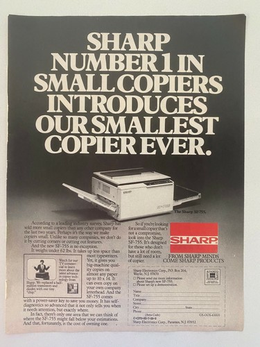 Sharp 755 copier - sharp, vintage