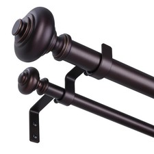 Bronze Double Curtain Rods for