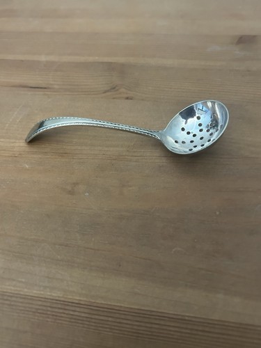 Silver plated sugar spoon - silver,