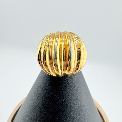 Signed avon gold tone domed - signed,