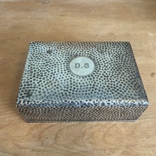 Antique Sterling Silver Bridge Playing Card Box, Case