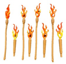 PLAYMOBIL 8 Wooden Torches 4