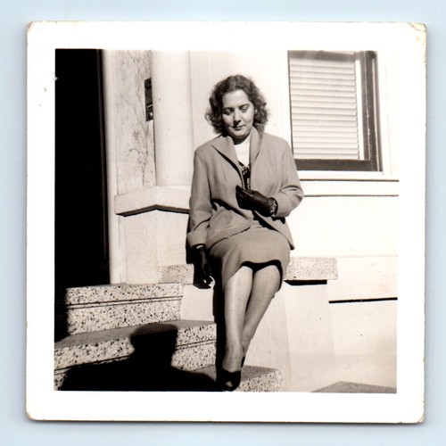 Old vintage square photo solo - square,