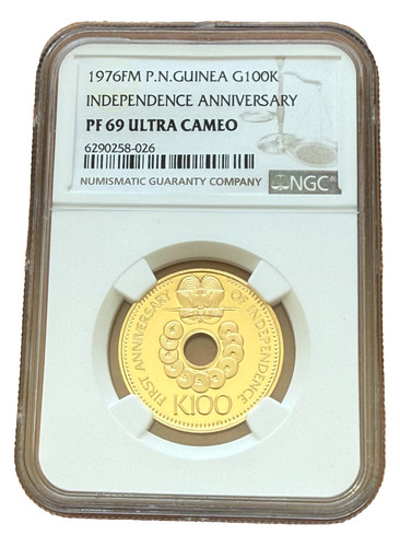 Papua new guinea 1976 gold - 1976, fm