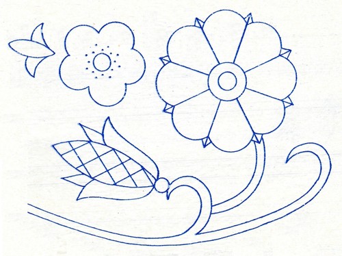 Vintage embroidery crewel - crewel, work