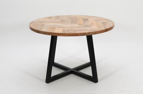 Round solid mango wood - solid,