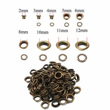 100 Pack Metal Eyelets 2mm -