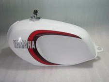 FIT FOR YAMAHA RD350 LC WHITE PAINTED FUEL PETROL TANK 1980-81 MODEL