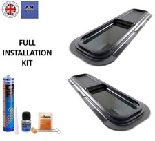 Camper Van Windows Universal Fitment With Opening and Fly Mesh 780mm x 240mm