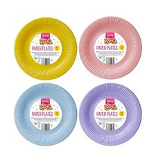 Colourful Paper Plates 9''  12