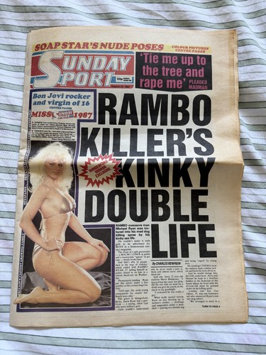 Vintage sunday sport newspaper - sunday,