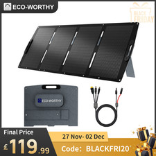 ECO-WORTHY 200W 12V Portable Foldable Solar Panel for Camping Power Station RV