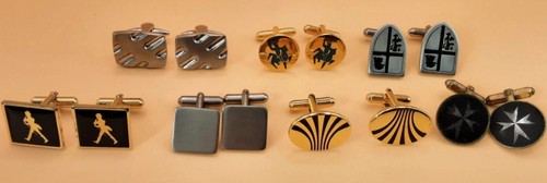 Pairs vintage cufflinks - , 7