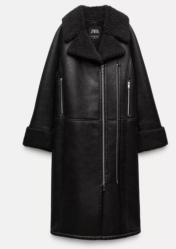 Zara double faced long biker - faced,