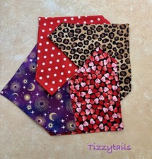 Handmade slide on dog bandana