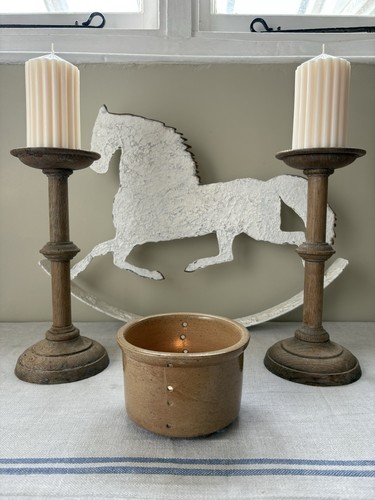 Pair vintage wooden - a,