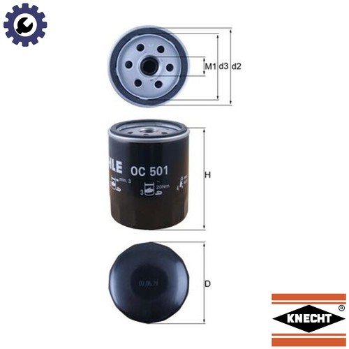 Oil filter 501 - oil, alfa