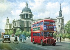 Routemaster RM London Bus St Pauls Cathedral Nostalgic Birthday Card