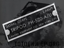 US ARMY SIGNAL CORP JEEP