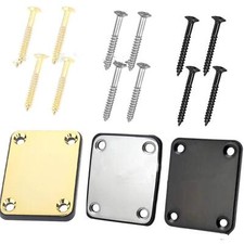 Electric/Jazz/Bass Guitar Neck Plate w/ Screw for Fender Stratocaster Telecaster