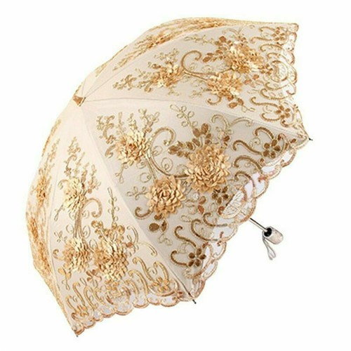 Ladies lace umbrella rain sun - lace, rain/sun