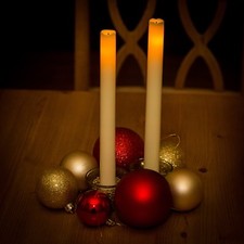 Battery operated led flameless - operated,