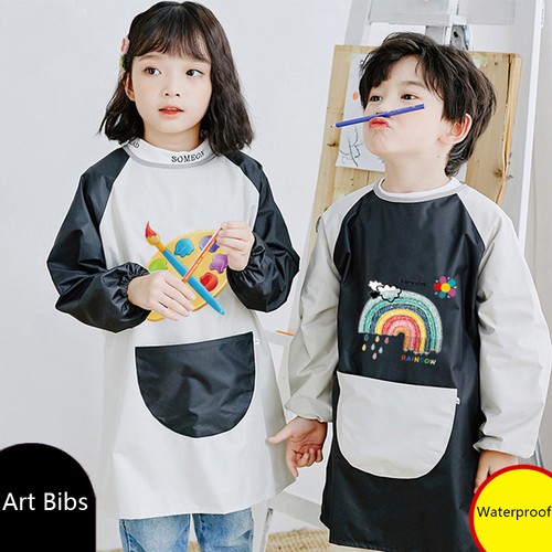 Waterproof kids painting apron - waterproof,