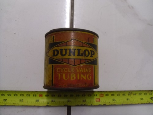 Dunlop cycle valve - tubing, tin