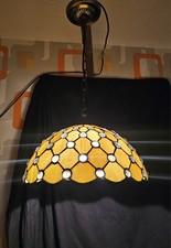 Tiffany jewelled stained glass pendant light ceiling light