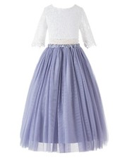 Floral Lace Flower Girl Dress