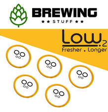 Corny Keg Low2 Seal Kit - Lid, Post, Dip Tube O-Ring KegLand Beer Cornelius