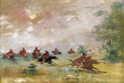 Comanche war party indian wild - comanche,