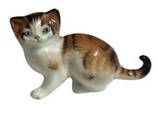 Royal Doulton Vtg Calico Kitten Cat Figurine HN2584 8.5cm Long x 5cm Tall