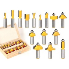 16PCS Router Bits Set 1/4"
