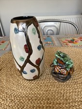 Anita Harris Vase And Frog