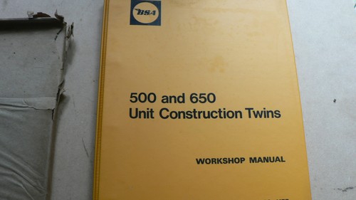 Bsa a65 a50 workshop - a65/a50, manual