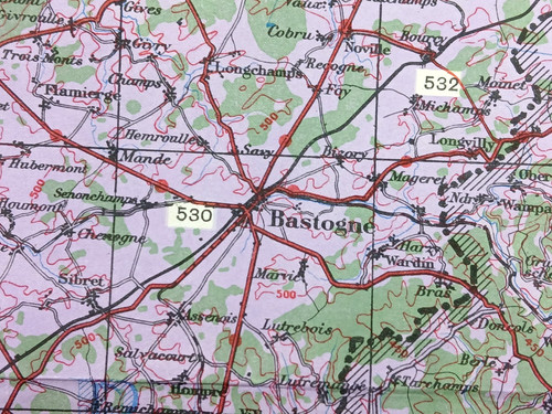 Ww2 map the ardennes - ww2,
