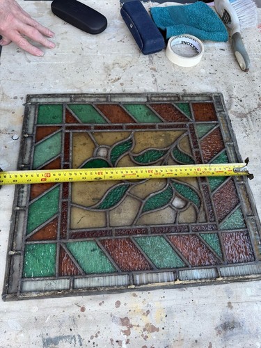 Antique stained glass - antique,