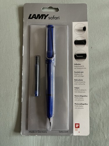 Lamy safari fountain pen - lamy, blue