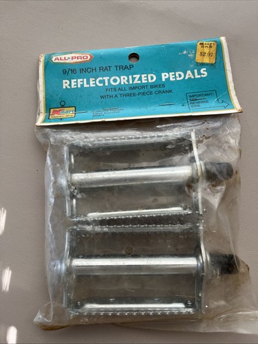 Nos reflector pedals rat trap - pedals,
