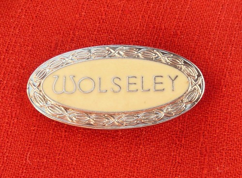 Wolesley enamel lapel pin - wolesley,