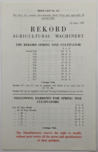 Vintage rekord agricultural - rekord,