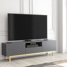 180cm Grey TV Unit | Diamond