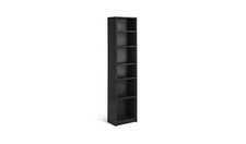 Maine Narrow Bookcase - Black