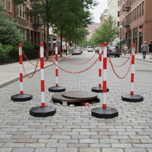 6pcs safety barrier - 6pcs, post