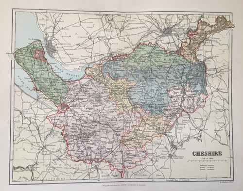Map cheshire comprehensive - cheshire,