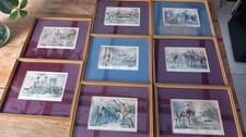 A Set Of 8 Original Lithograph